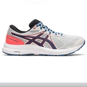 ASICS Women's Gel-Contend 7 Athletic Shoes - White and Blue